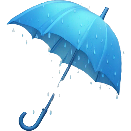 raining umbrella emoji