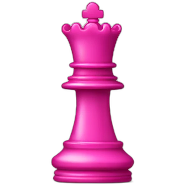 Pink chess piece emoji