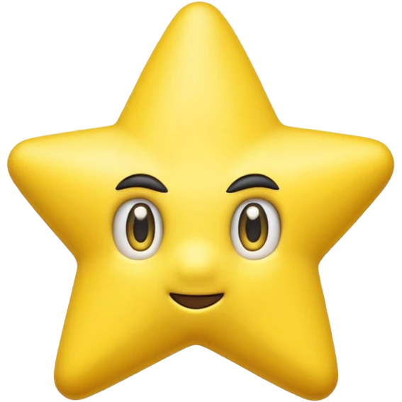 ESTRELLA DE SUPER MARIO SIN NARIZ Y SIN Boca nadams los ojos emoji