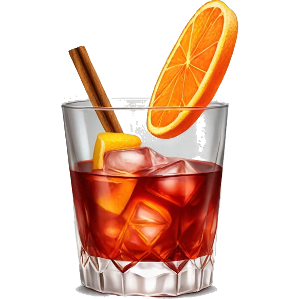Negroni cocktail luxurious emoji