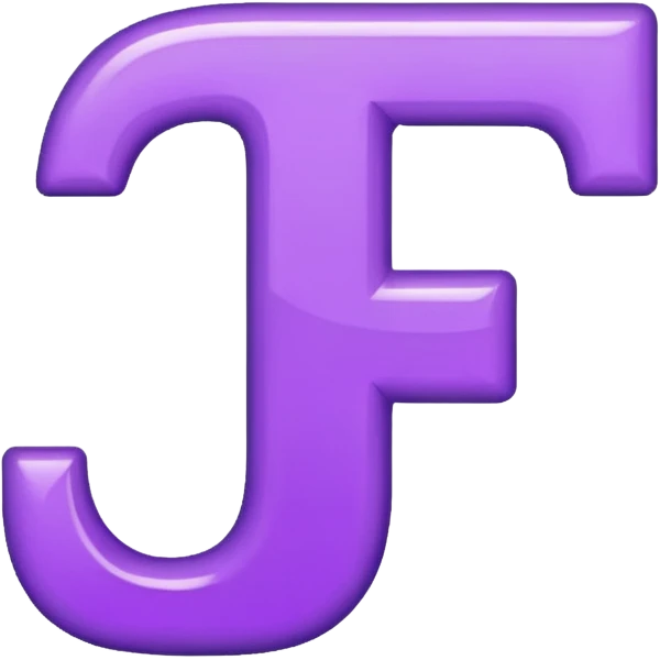 purple letter T emoji