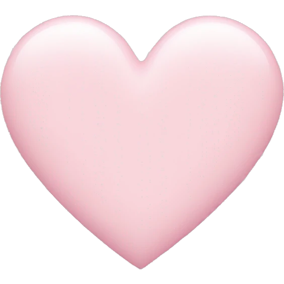 pastel pink heart emoji