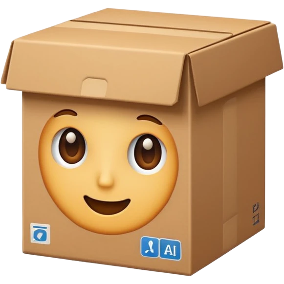 paper box real emoji