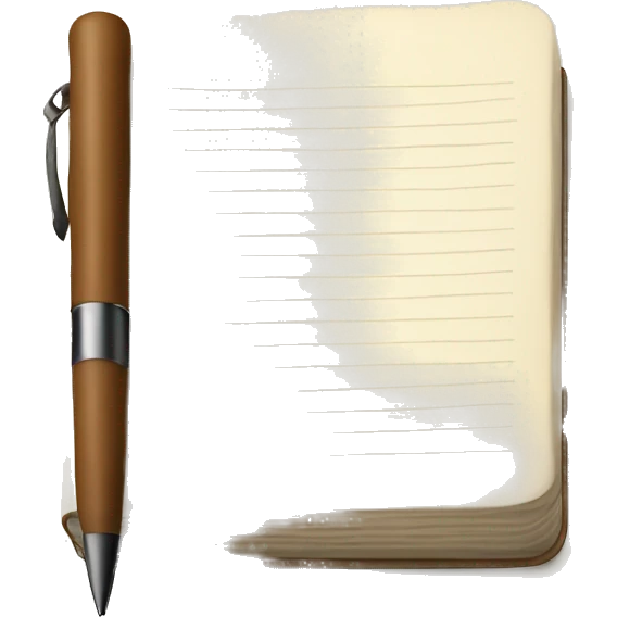 Diary with pen  emoji