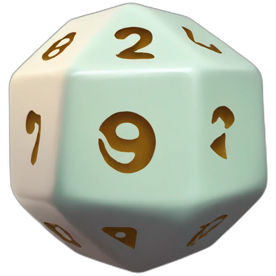 D20 Dice emoji