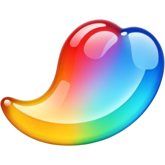 a piece of plastic material. without face emoji