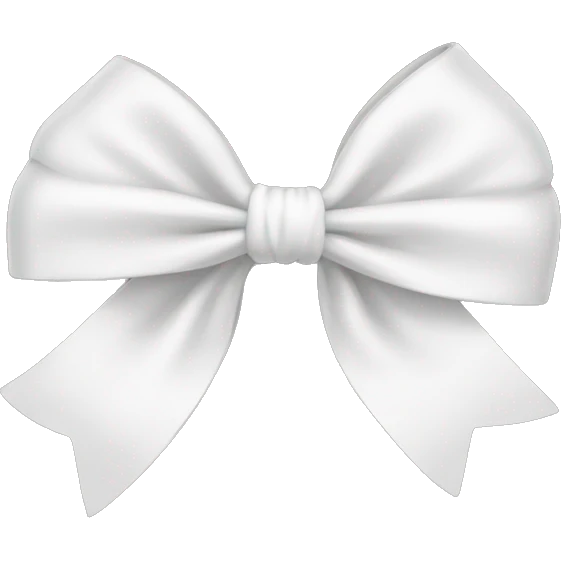 White bow emoji