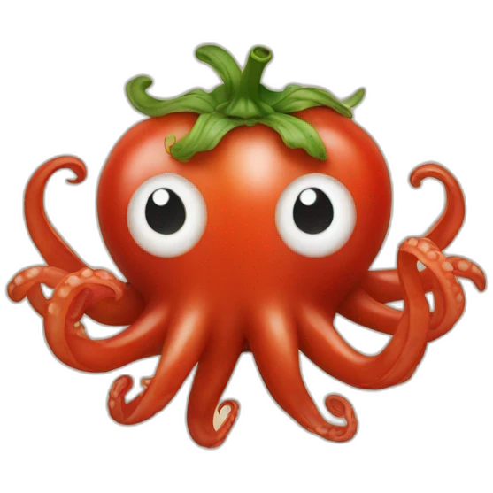 Octopus tomato emoji