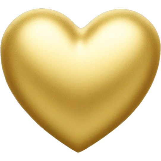 Gold heart emoji