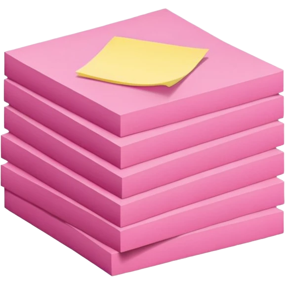 pink sticky notes emoji