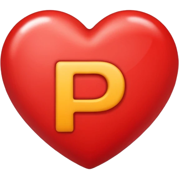 emoji herz mit buchstabe P drin emoji