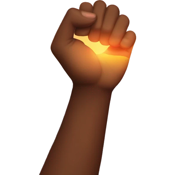 Sunset hearthands emoji