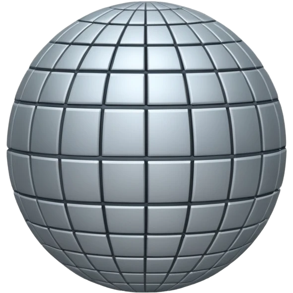 sphere covered with grid lines emoji