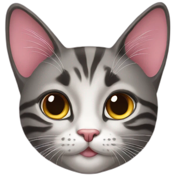 Coquette cat emoji