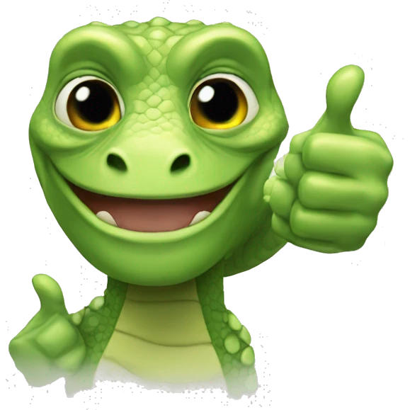 Reptilians thumbs up emoji