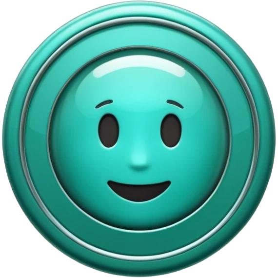 Create a custom emoji badge featuring a stylized, glossy letter “S”. Use the Platinum rank style from League of Legends: teal-green metallics, reflective surfaces, and a futuristic elegant frame. Vibrant and high readability.
 emoji