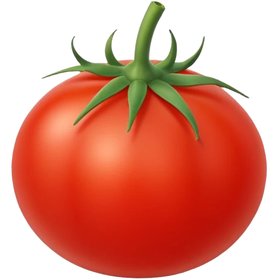 a single cherry tomato, simple, clear emoji
