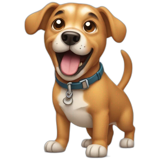 Dog barkling emoji