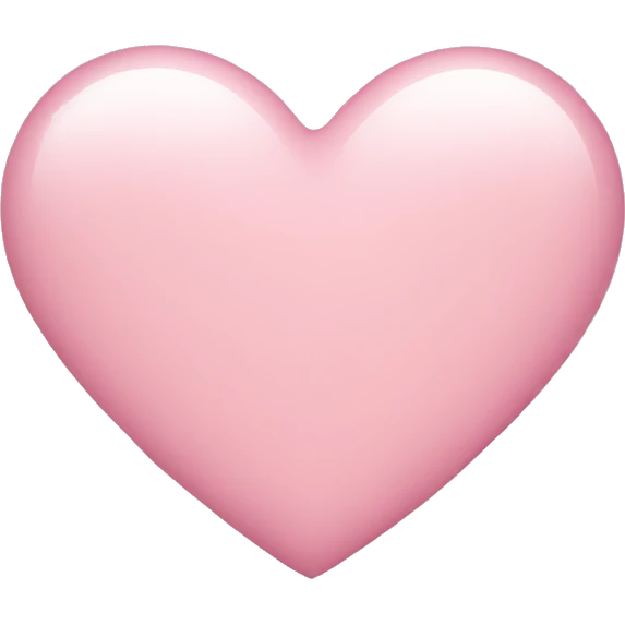 light pink heart emoji