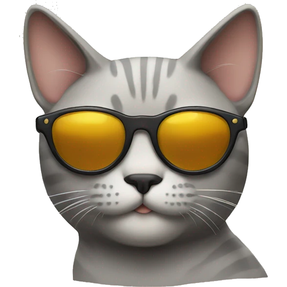 Cat with sunglasses emoji