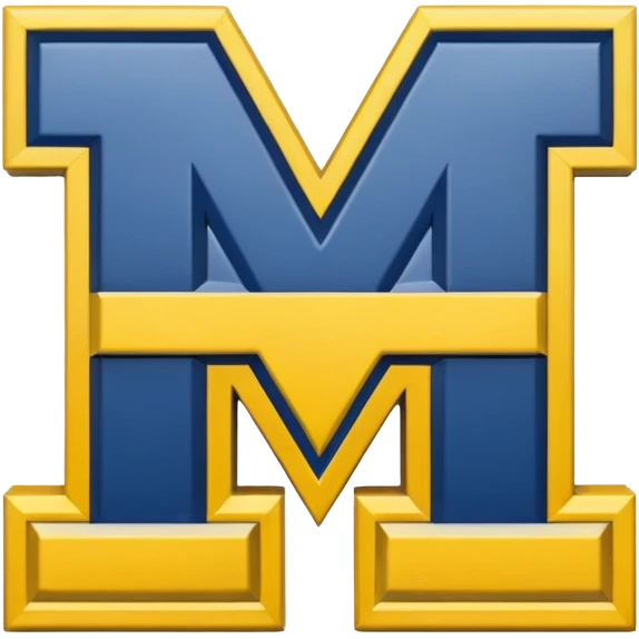 make an emoji of the michigan logo emoji