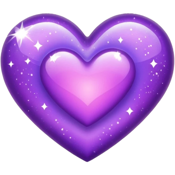 Sparkles Purple Heart  emoji