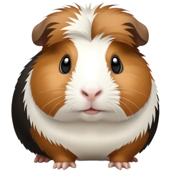 brown black and white guniea pig  emoji