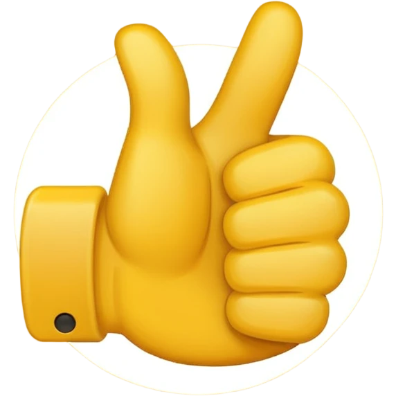 thumbs up emoji, positive and bold emoji