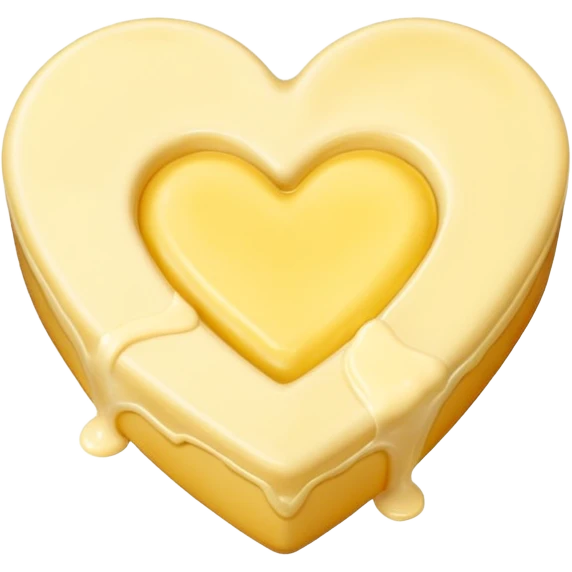 butter with large yellow heart emoji