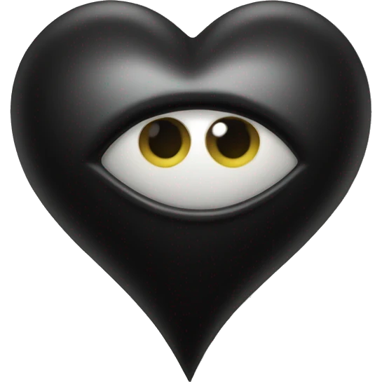 Black heart with eye  emoji