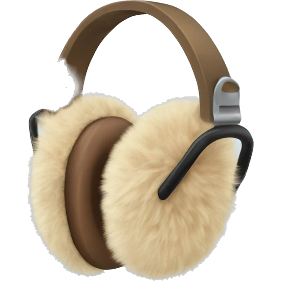 beige fur earmuffs emoji