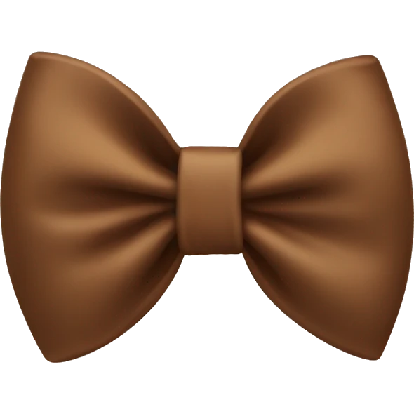Brown bow emoji