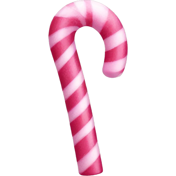 Pink candy cane emoji