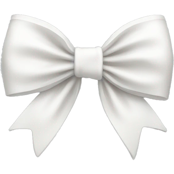 White bow emoji