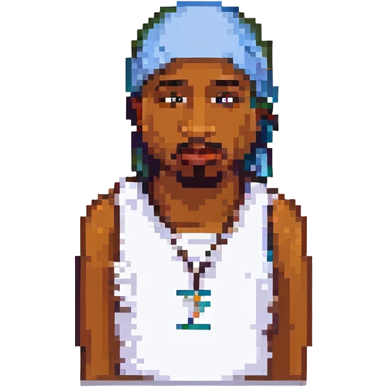 2Pac, no background emoji