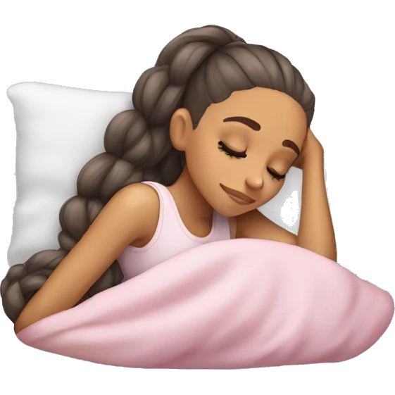 Ariana Grande sleeping emoji