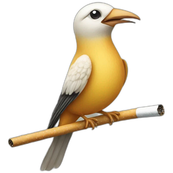 cigarette bird emoji
