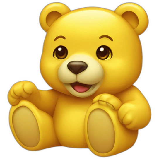 bear,haribo,yellow,transparent emoji