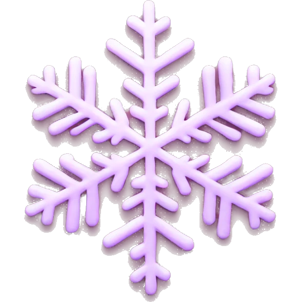 Pink snowflake  emoji