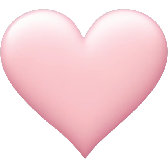 pastel pink heart emoji