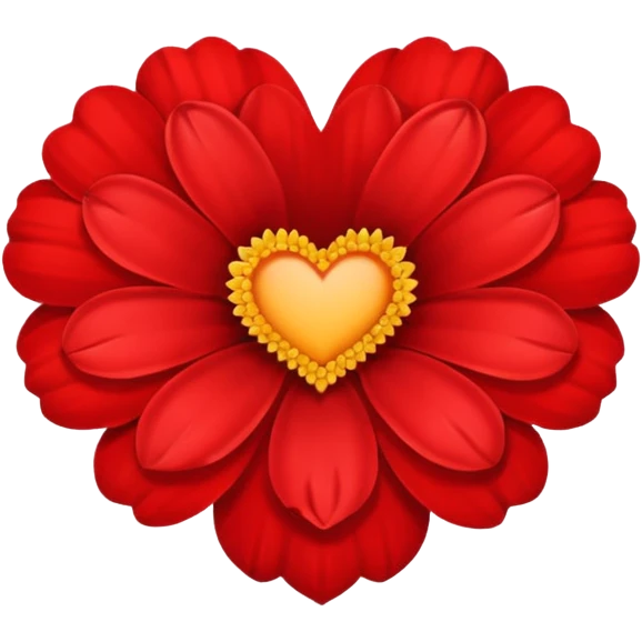 Heart and flower emoji