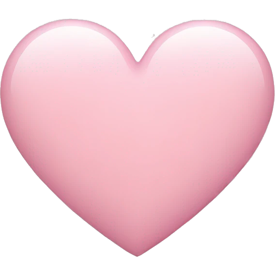 light pink heart emoji