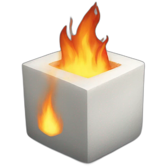salt cube burning emoji