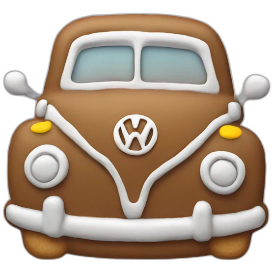 Vw gingerbread cookie emoji
