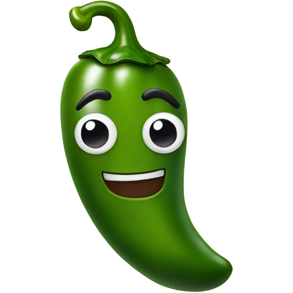 Jalapeño with a smile emoji