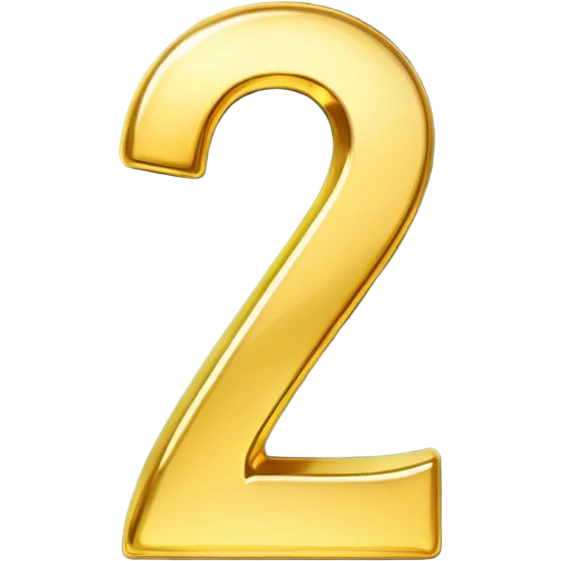 number 7 in golden and green shadows emoji