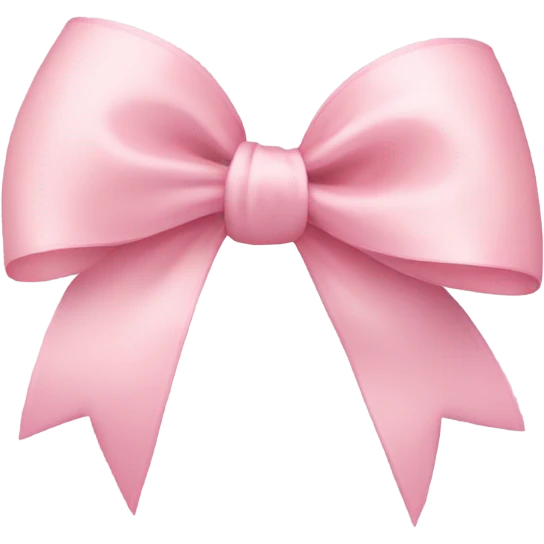 light pink ribbon bow emoji