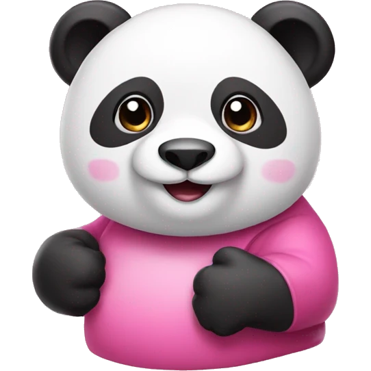 Pink Panda  emoji