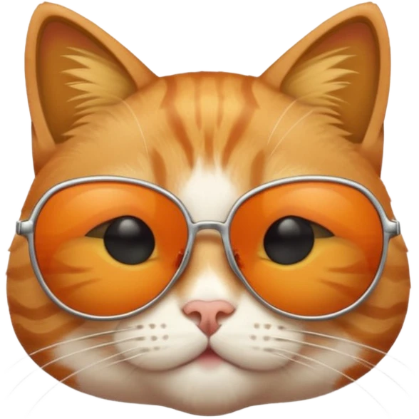Cat wearing sunglasses emoji