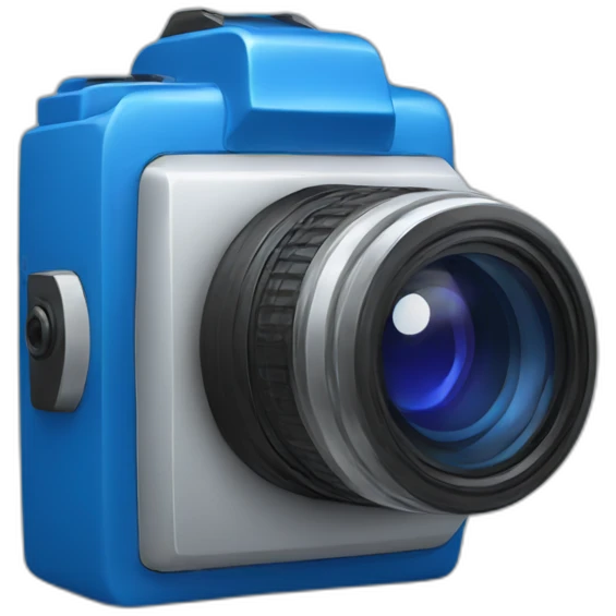 blue camara emoji